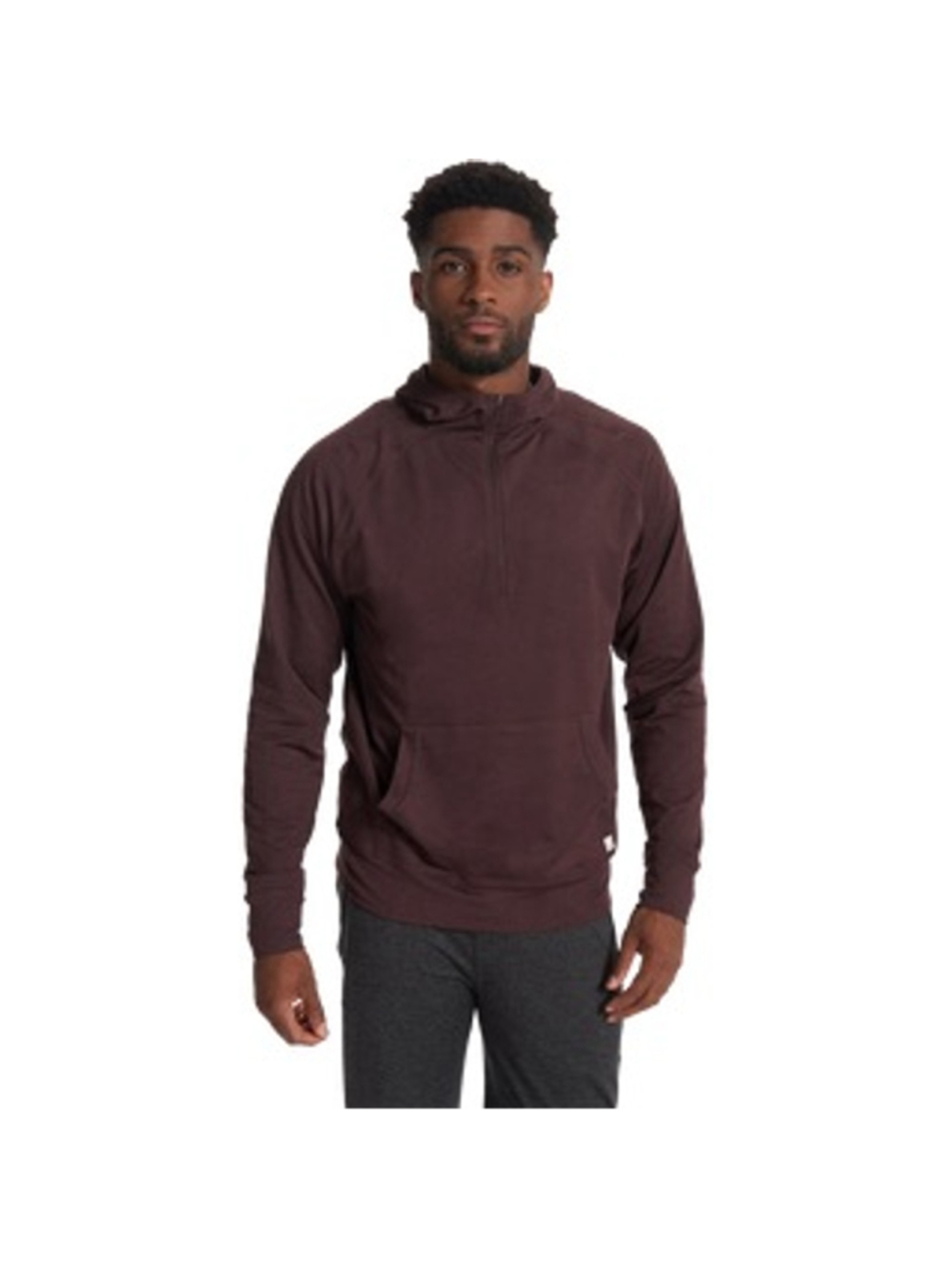 Vuori Brown Ponto 1/4 Zip Hoodie